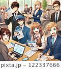 今後のキャリアを考える就活生 122337666
