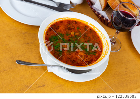 Georgian traditional soup kharcho Georgian traditional soup kharcho 122338685