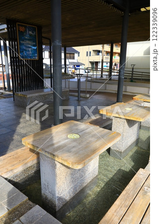 湯田温泉駅　足湯 122339096