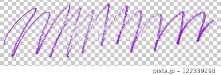 purple pencil strokes isolated on transparent background 122339298