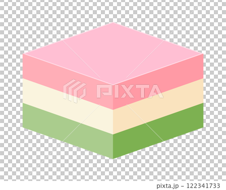 Illustration of hishimochi 122341733