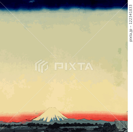 朝焼けの富士 122341833