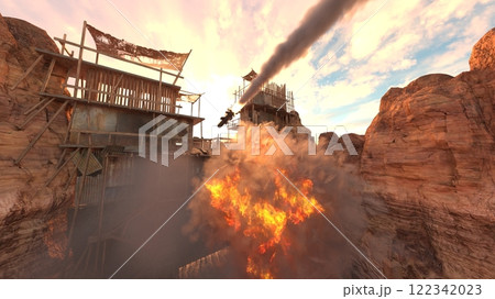 攻撃される古代遺跡 攻撃される古代遺跡 122342023