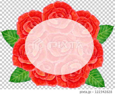 紅玫瑰時尚玫瑰框圖 122342828
