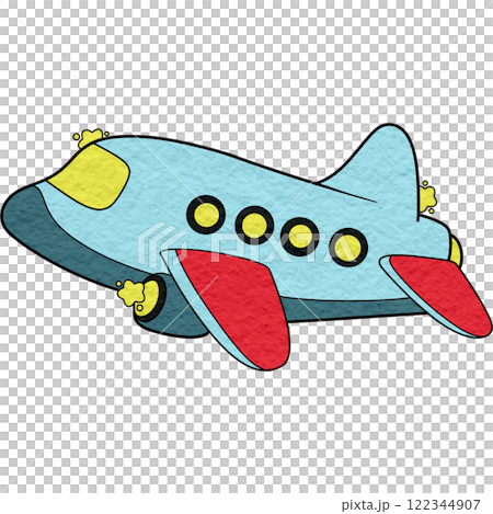 The illustration of a plane The illustration of a plane 122344907