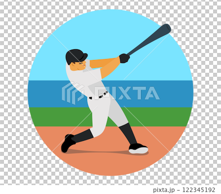 Batter hitting a home run Batter hitting a home run 122345192