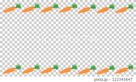 ニンジンのフレームイラスト 122345647