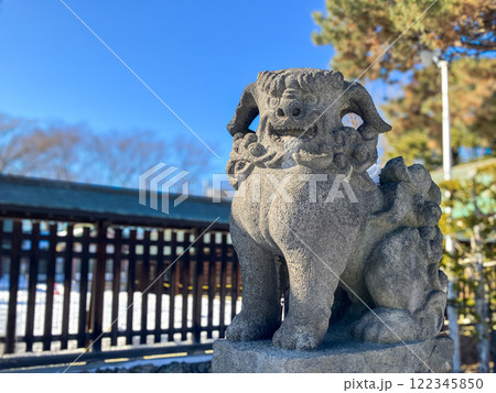 札幌護国神社 狛犬 札幌市中央区 雪 札幌護国神社 狛犬 札幌市中央区 雪 122345850