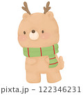 Cute Cartoon Reindeer  Winter Illustration  Christmas Character 122346231