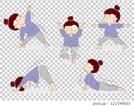 一套瑜珈姿勢 122346603