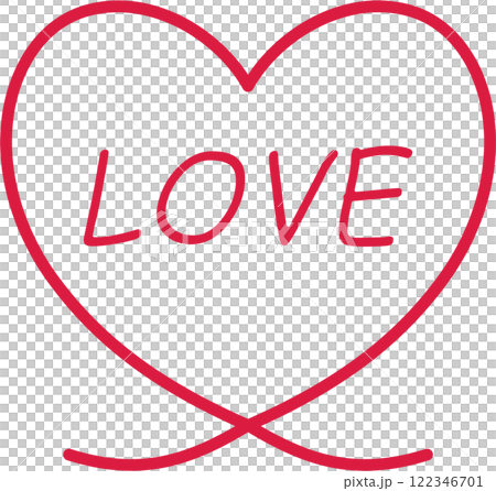 Line icon with the word LOVE inside a heart Line icon with the word LOVE inside a heart 122346701
