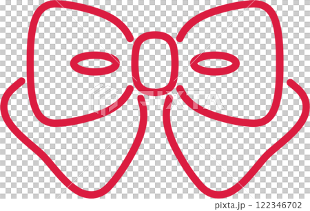 Red ribbon simple icon 122346702
