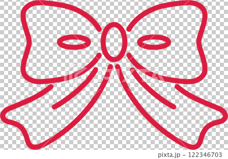 Red ribbon simple icon Red ribbon simple icon 122346703