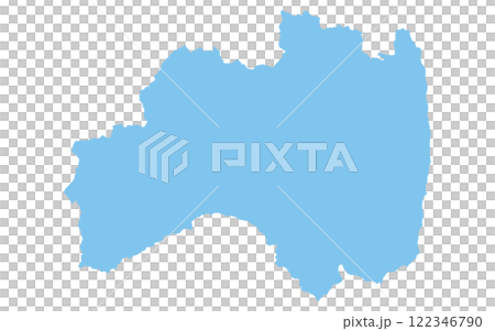 福島縣、日本地區的現實地圖 122346790