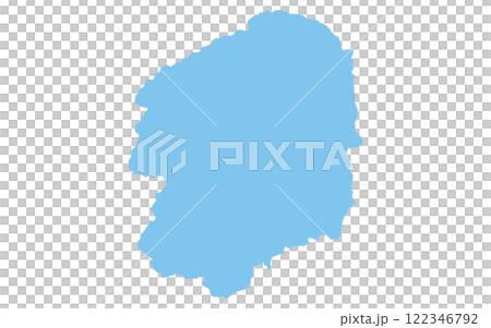 リアルな栃木県の地図、日本の地方 122346792