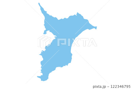 リアルな千葉県の地図、日本の地方 リアルな千葉県の地図、日本の地方 122346795