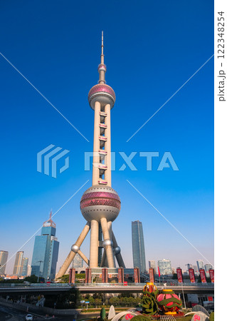 中国 上海市、東方明珠電視塔 122348254