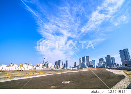 日本の東京都市景観 新時代へ。築地市場跡地などを望む。再開発へ…＝令和7年1月23日 122349124