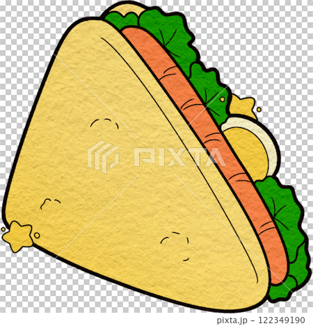 The illustration of a sandwich The illustration of a sandwich 122349190