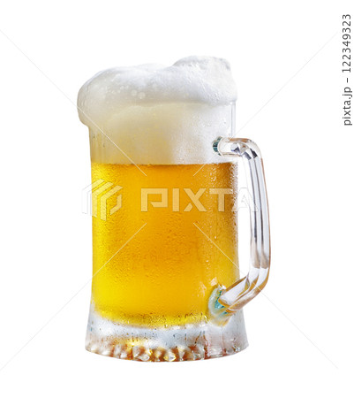 mug of beer isolated on white background mug of beer isolated on white background 122349323