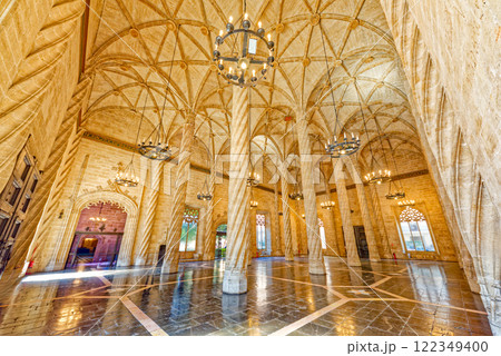 Valencia. Silk Exchange Valencian Gothic-style  building . 122349400