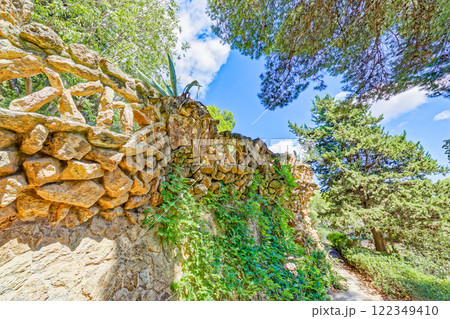 Barcelona. Gorgeous and amazing Park Guel . Barcelona. Gorgeous and amazing Park Guel . 122349410