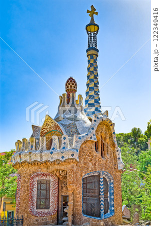 Barcelona. Gorgeous and amazing Park Guel . 122349416