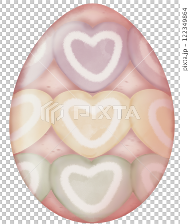 Easter egg pastel color decorated for an Easter celebration. 122349864
