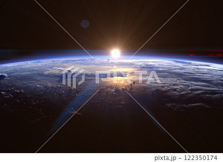 Planet Earth. Sunrise. Planet Earth. Sunrise. 122350174