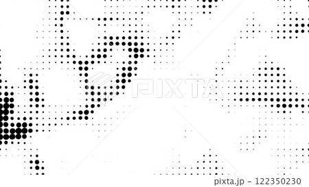 Black and white halftone. Computer generated 122350230