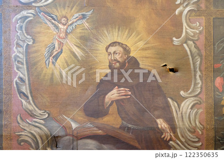 Saint Francis of Assisi, altarpiece in the church of Saint Catherine of Alexandria in Krapina, Croatia 122350635