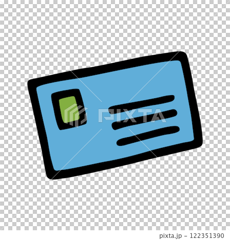 Doodle letter envelope icon hand drawn with black line, freehand style and color 122351390