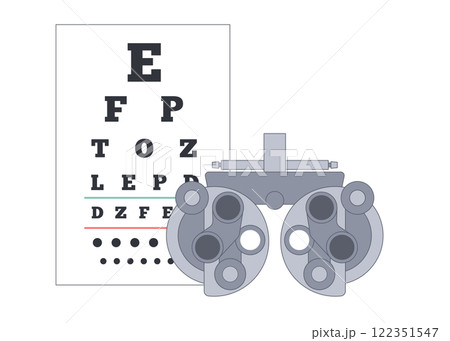Eyesight examination concept Eyesight examination concept 122351547