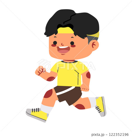 boy participating in a school sports event 122352196