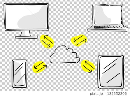 クラウドに連携するデバイス機器 クラウドに連携するデバイス機器 122352206