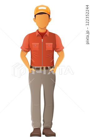 delivery young man courier service vector illustration delivery young man courier service vector illustration 122352244