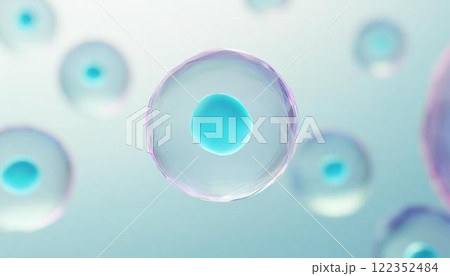 体内の幹細胞が自己複製して増殖したイメージの3Dイラスト 医療系素材 体内の幹細胞が自己複製して増殖したイメージの3Dイラスト 医療系素材 122352484