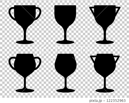 Set of 6 trophies - Black 122352963