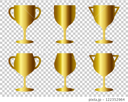 Trophy 6-piece set Gold 122352964