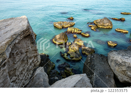 Rock trail in Aktau. Rock trail in Aktau. 122353575