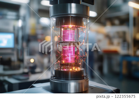 Illuminated Quantum Core in Advanced Lab Illuminated Quantum Core in Advanced Lab 122355675