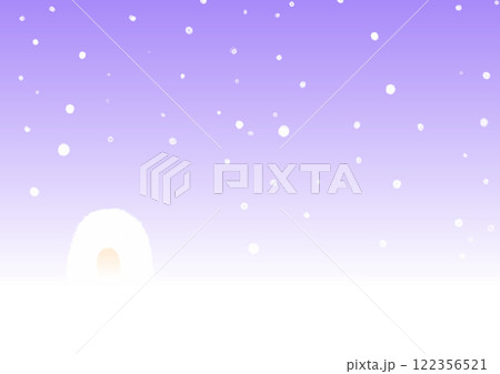 かまくらと雪 122356521
