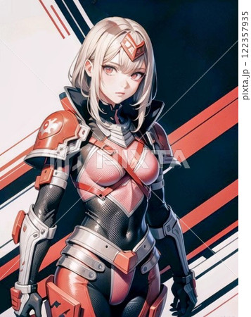 鎧を着た女性キャラクターのイメージ 122357935