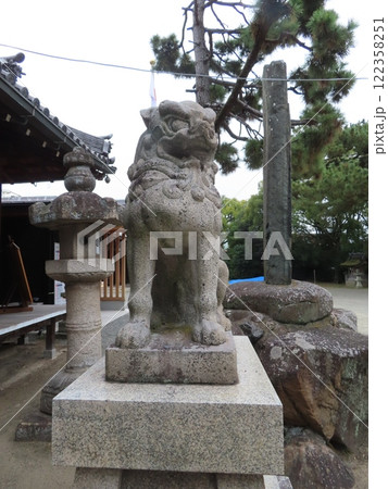 高砂神社、兵庫県高砂市、相生の松で知られ、能・謡曲の高砂の舞台の一つ、狛犬 122358251