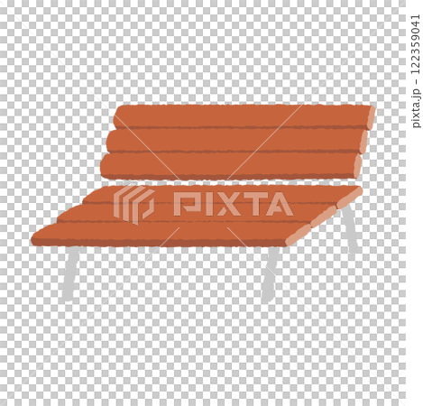 Wooden bench illustration Wooden bench illustration 122359041