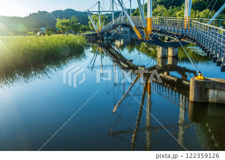 （とやまビューポイント）二町潟横断橋　十二町潟水郷公園　氷見市　7月 122359126