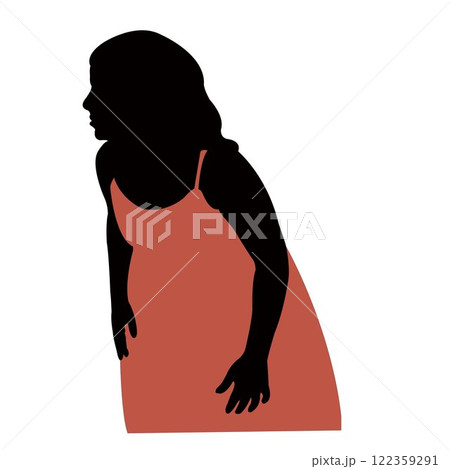 a woman head silhouette vector a woman head silhouette vector 122359291