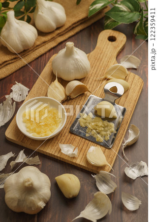 ニンニク・すりおろし イメージ ニンニク・すりおろし イメージ 122359411