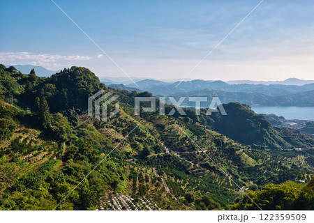 法華津トンネル出口から農道に入った所から眺める景色 122359509