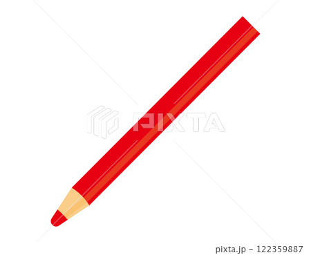 かわいい鉛筆のイラスト 文房具アイコン かわいい鉛筆のイラスト 文房具アイコン 122359887